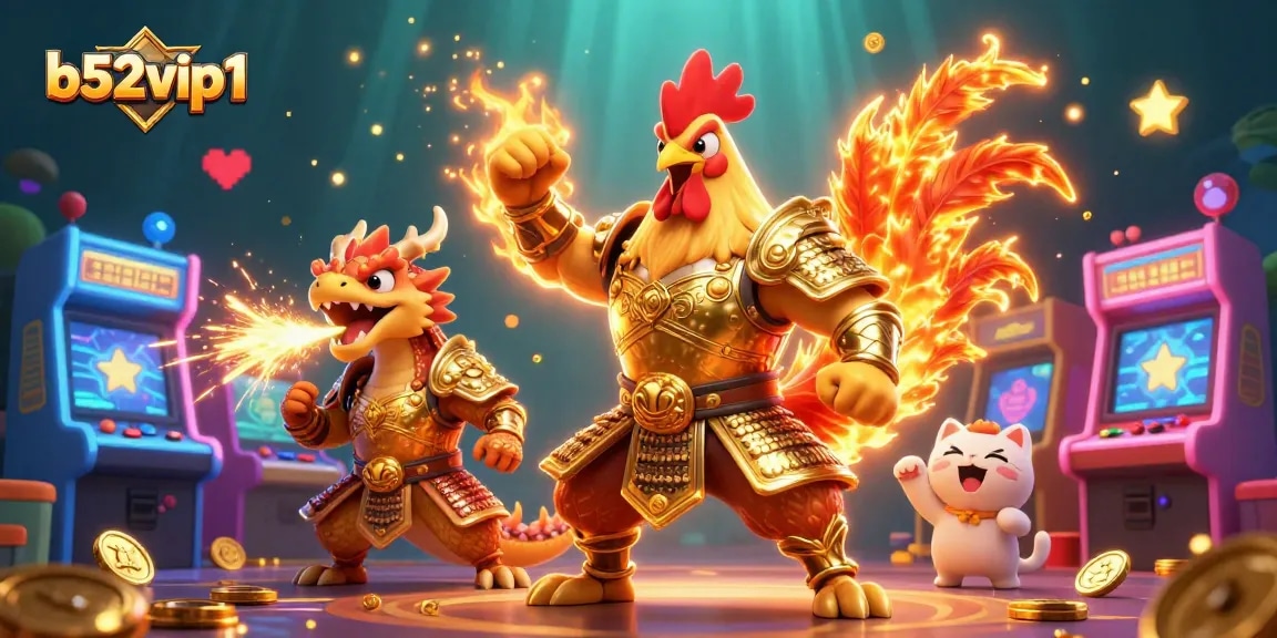 Engage in thrilling gaming with b52vip1 featuring powerful warriors and golden sparks in vivid 3D.