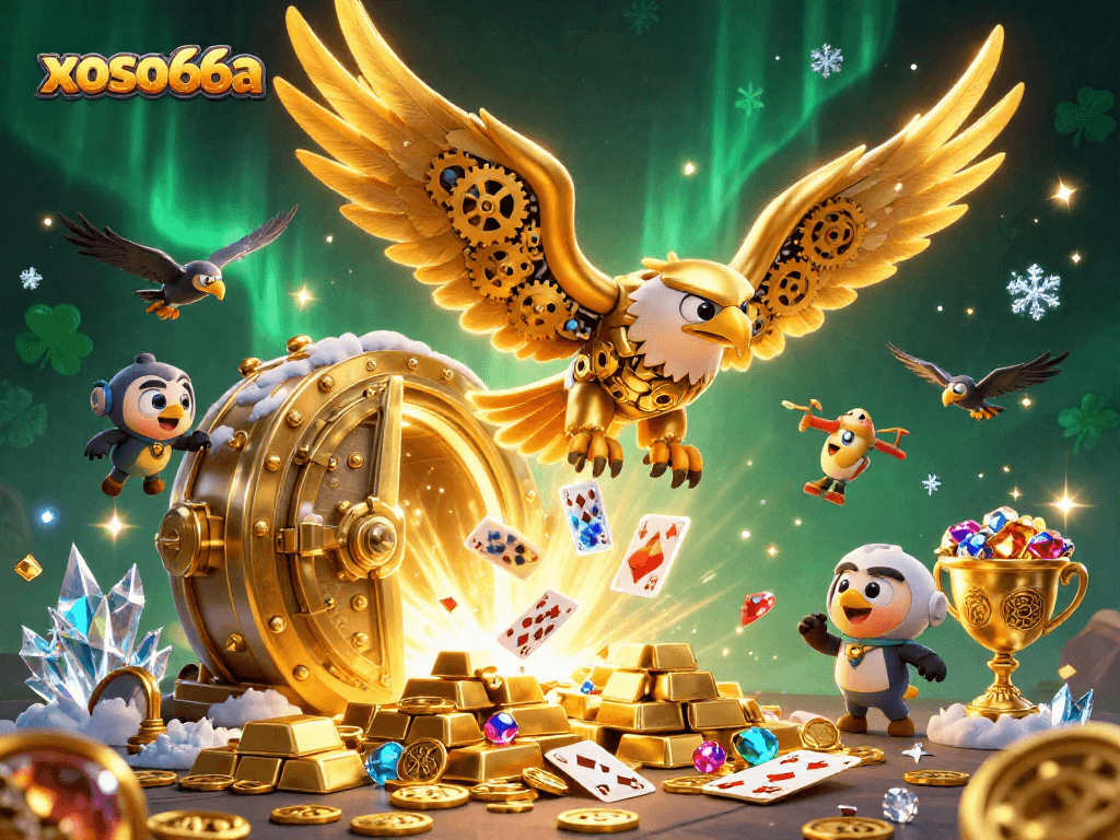xoso66a unleashing thrilling gameplay with shining treasures and holographic cards.