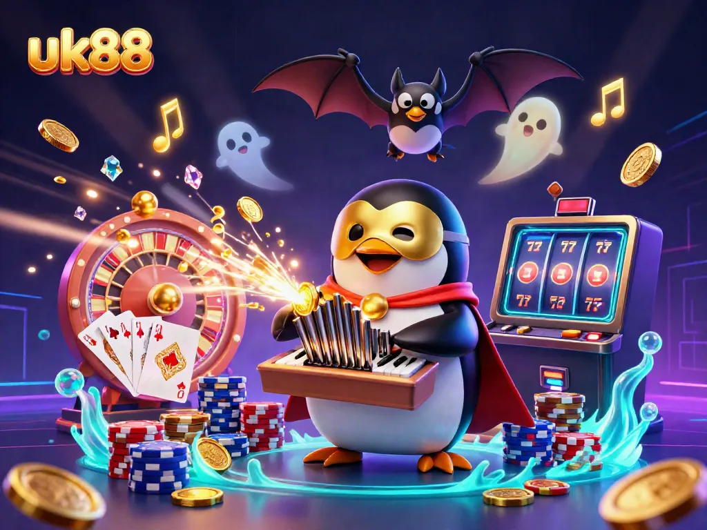 Enjoy thrilling gambling moments at uk88 with vibrant games, golden coins, and captivating elements.