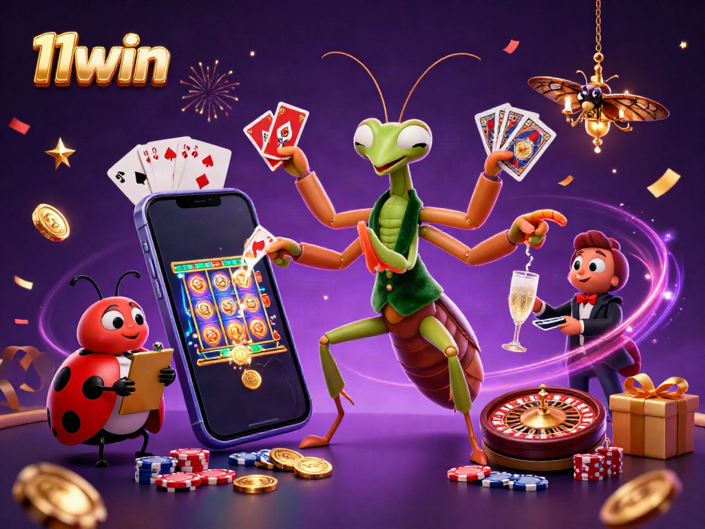 Experience thrilling gameplay at 11win with vibrant casino characters and dynamic game elements.