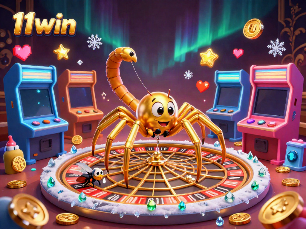 Experience thrilling bets at 11win with a captivating roulette wheel and playful casino elements.