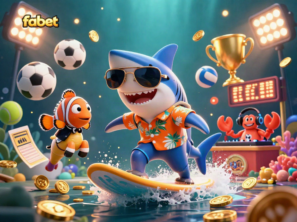 Engage with Fabet's thrilling gaming experience featuring a vibrant underwater scene.