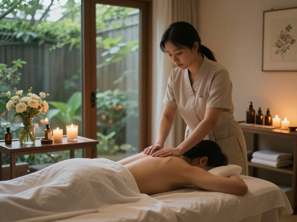 Experience rejuvenation with 서울출장마사지 in an elegant wellness studio, featuring serene ambiance and professional treatment.