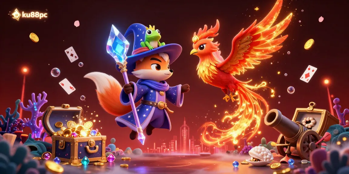 Experience ku88pc riches with magical characters in a vibrant 3D casino adventure.