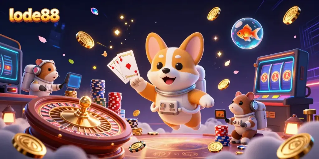Experience high-stakes gaming with lode88's thrilling online casino atmosphere and engaging characters.