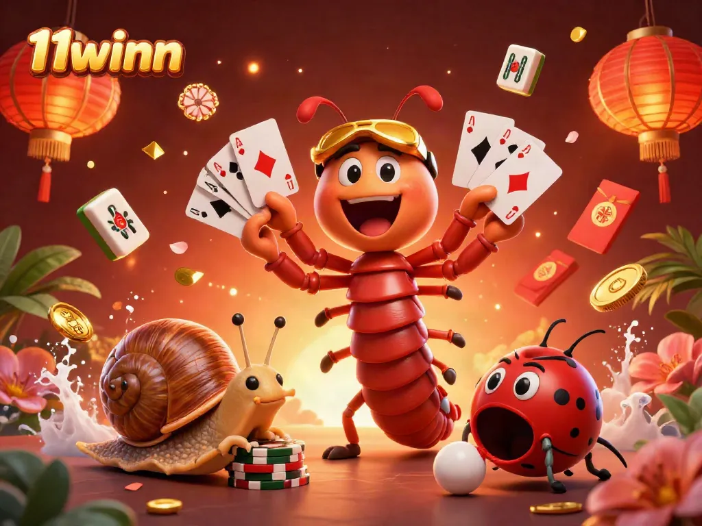 Experience thrilling action at 11winn with a vibrant casino scene featuring cards and chips.