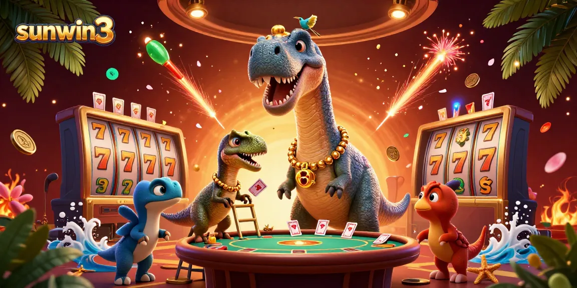 Engage with thrilling gameplay at sunwin3 with vibrant casino scenes featuring unique 3D characters.