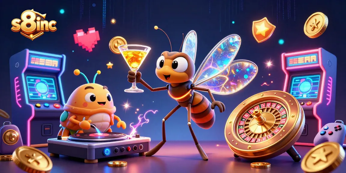 Experience winning at s8inc with dynamic casino games, featuring lively characters and vibrant energy.