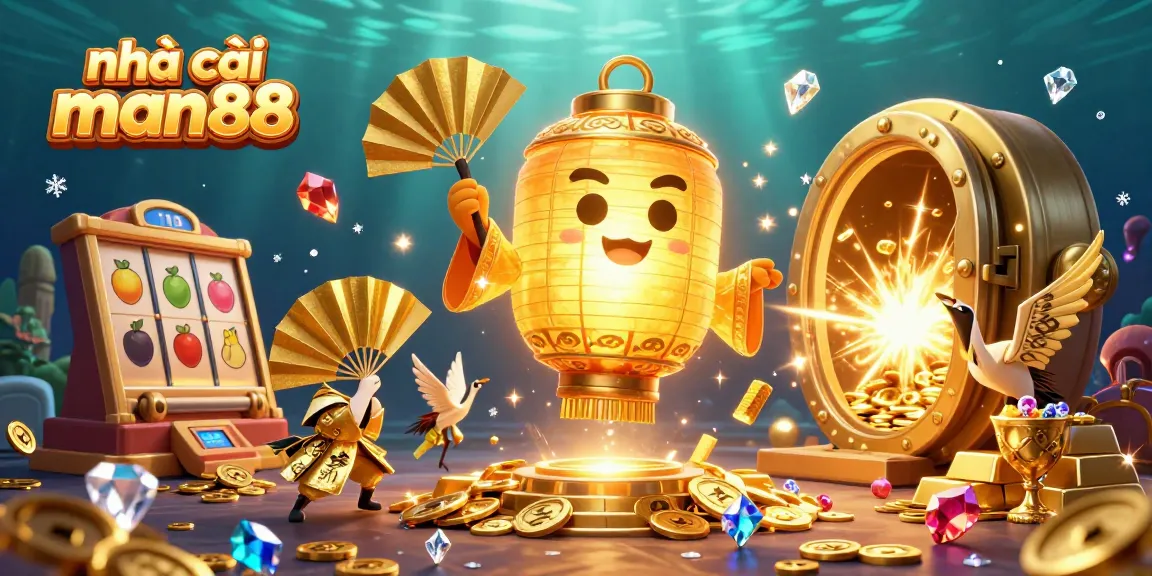 Spin the reels at nhà cái man88 with golden lantern spirit and dynamic casino elements!